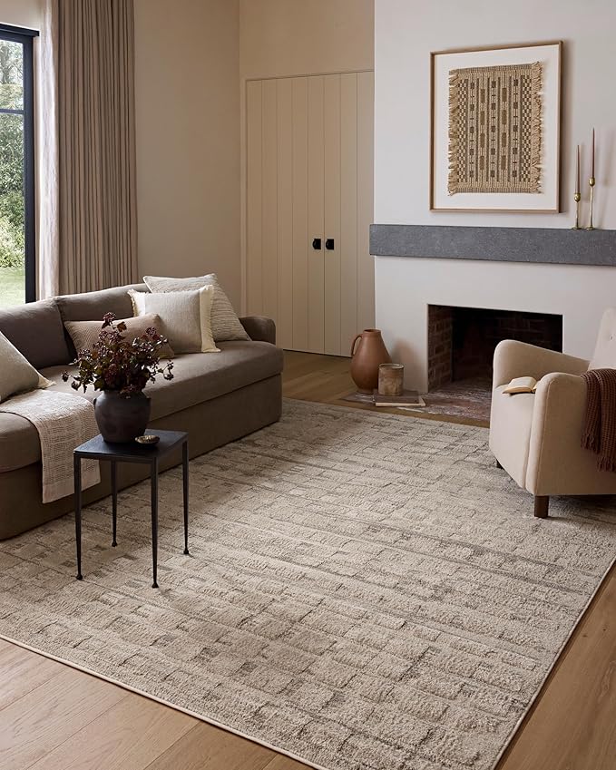 Loloi Amber Lewis Monty Collection MOT-06 Pebble/Beige 2'-7" x 10'-0", .50" by Unknown