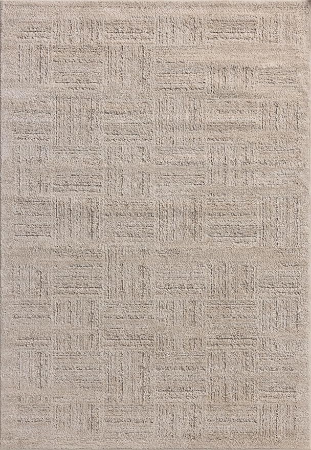 Loloi Amber Lewis Monty Collection MOT-01 Ivory/Taupe 2'-7" x 4', .50" Pile - Image 2