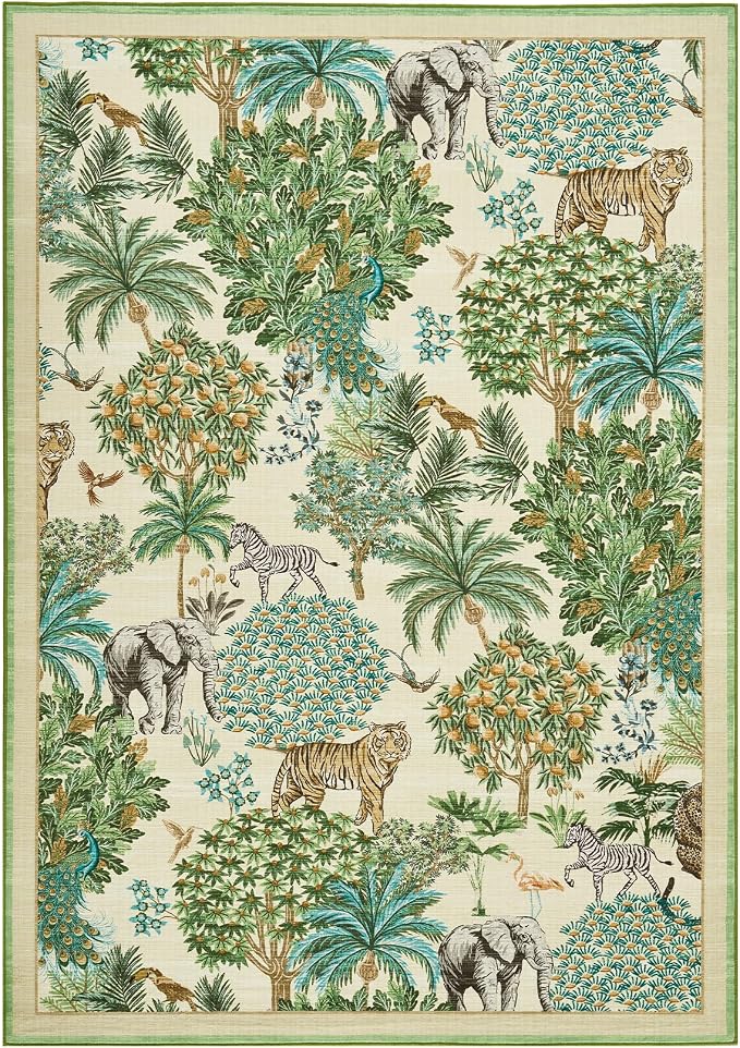 GarveeHome Jungle Rug 10x13 Washable Area Rugs - Image 5