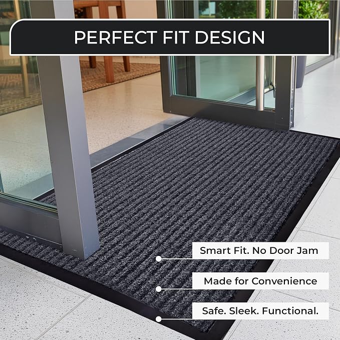 2 Pack Heavy Duty Entry Mat 2' x 3', Low Profile Door Rug - Image 8