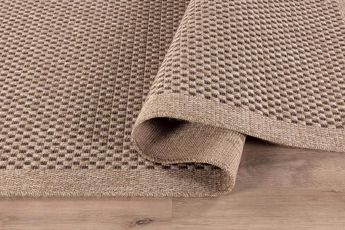 CAMILSON Easy Jute Rug 4x6, Indoor Outdoor Natural Color Fiber Area Rugs - Image 7