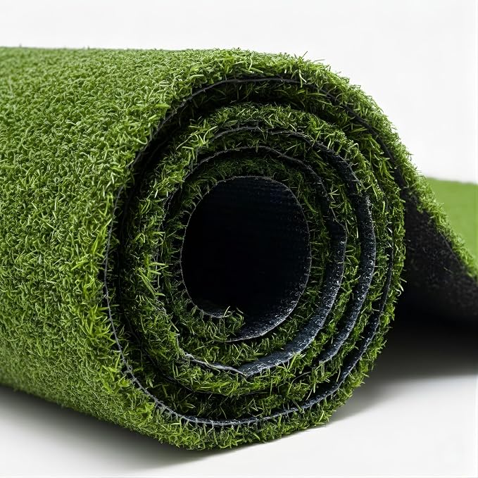 Ottomanson Artificial Grass Turf Runner Pro 31" x 14', Fake Grass Rug by Ottomanson