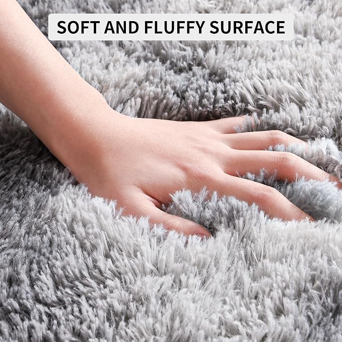 Tepook Fluffy Large Rugs for Living Room, 8x10 Area Rugs for Bedroom, Modern - Image 7