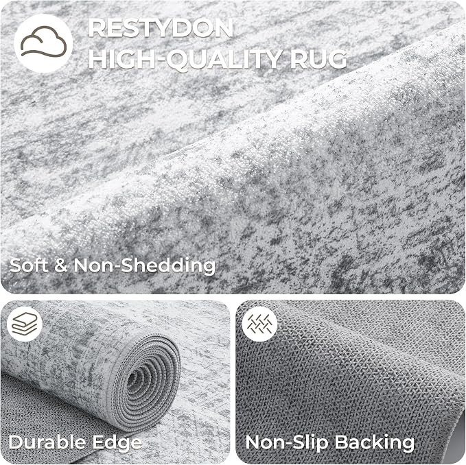 3x16 Washable Runner Rug for Hallway, Non-Slip Long Hallway Runner for Entryway - Image 7