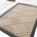 OLANLY Front Door Mat Outside Entrance 33x21, Heavy Duty Sturdy Natural Rubber by OLANLY