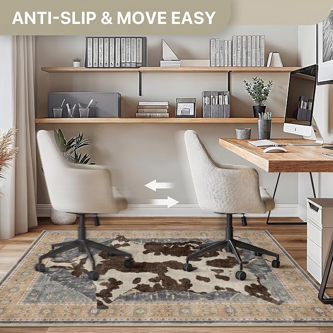 48"x60" Office Chair Mat for Hardwood Tile Floor, Under Desk Carpet Protector - Image 4