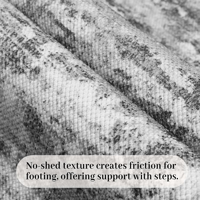 Runners for Hallways Ultra Non-Slip 2x8 Washable Kitchen Rug Abstract Tear and - Image 3