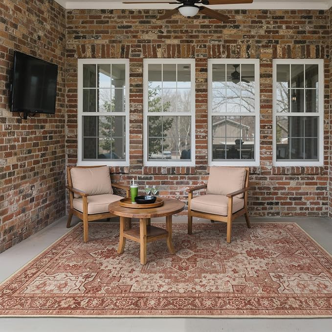 GENIMO Outdoor & Indoor Area Rug 5'x8', Waterproof, Non-Shedding, Easy Cleaning - Image 3