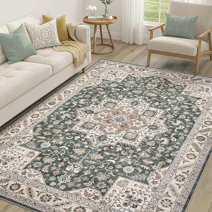 Vintage Living Room Area Rug 7x9 by COTILED