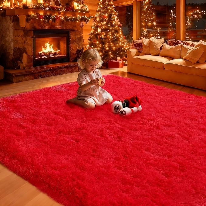 8x10 Area Rugs Living Room, Large Plush Fluffy Bedroom Carpet, Non-Slip - Image 5