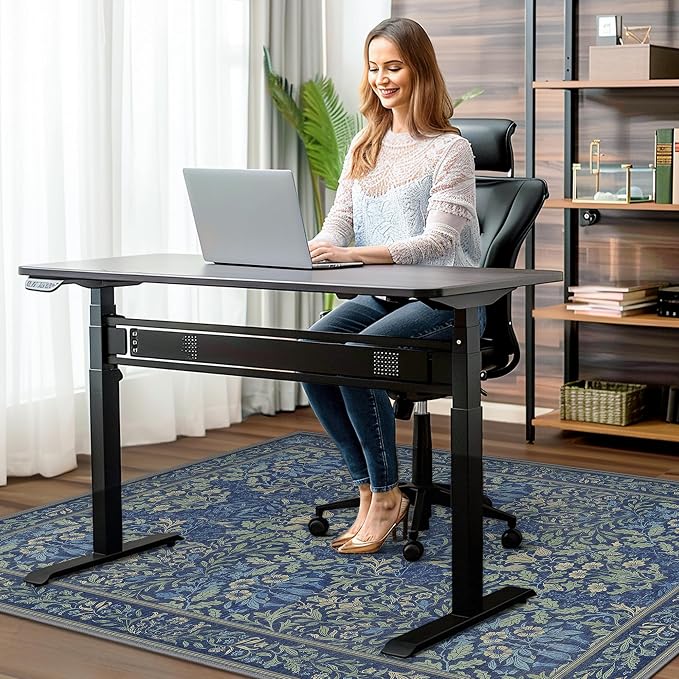 48"x72" Office Chair Mat for Hardwood Tile Floor, Under Desk Carpet Protector - Image 2