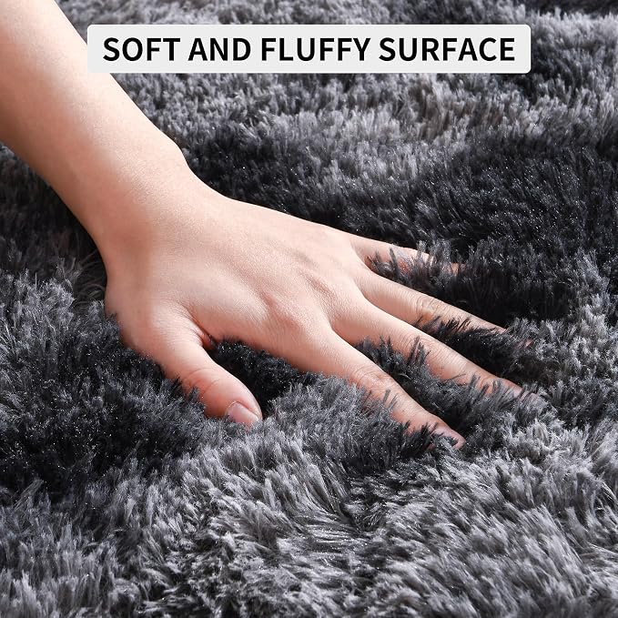 Tepook Soft Fluffy Rugs for Bedroom, 4x6 Area Rug for Living Room, Modern - Image 7