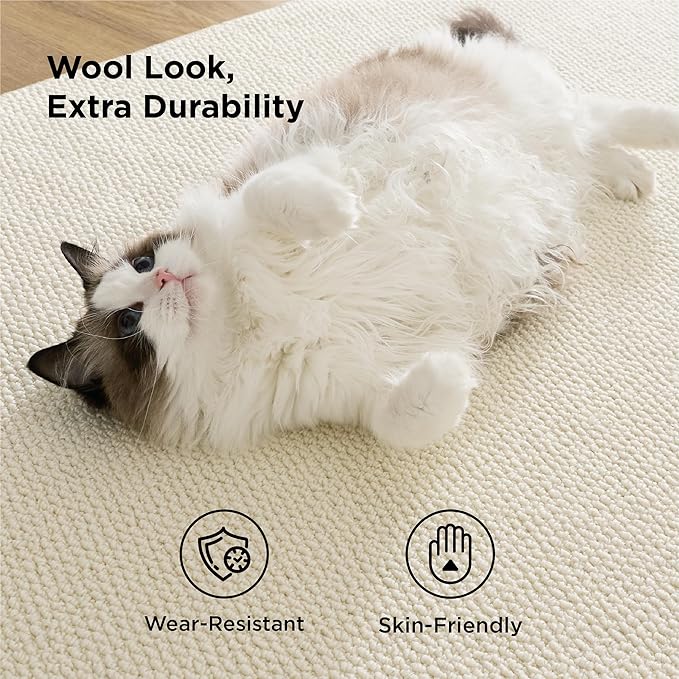 Bedsure 5x7 Faux Wool Area Rugs - Image 2