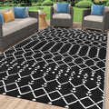 Smiry Outdoor Rug 6x9 ft, Waterproof Reversible Plastic Straw Rugs, Boho by Smiry