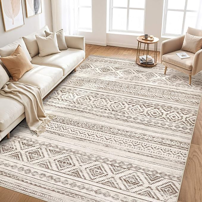 cotiled 10x12 Area Rugs Living Room Rug: Washable Boho Rugs - Image 5