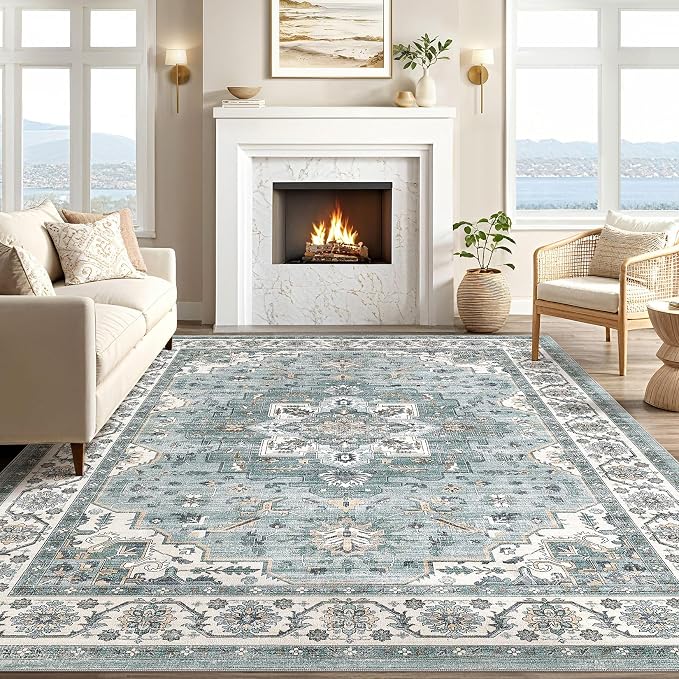 Vintage Living Room Area Rug 10x12 - Image 5