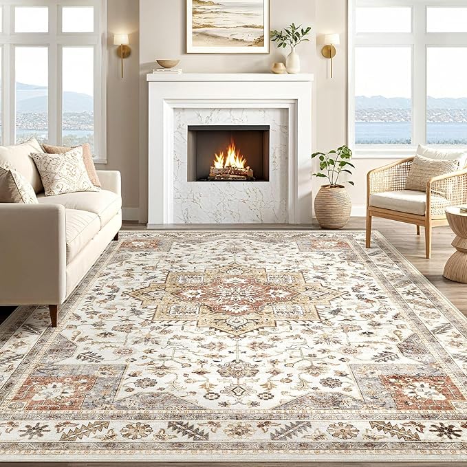 Vintage Living Room Area Rug 6x9 - Image 5