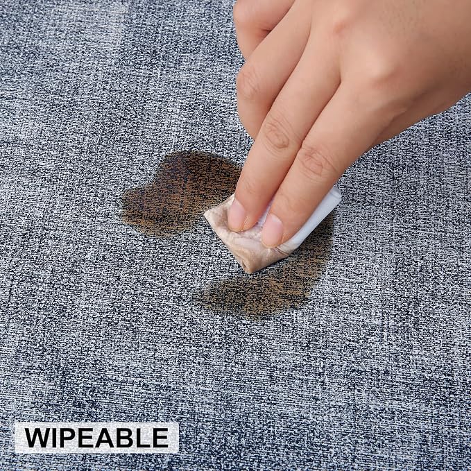 Faux Leather Heat Resistant Placemats 12 Packs, Waterproof Wipeable Dining PU - Image 5