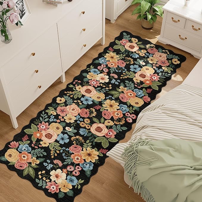 DUKINO 2x6 Runner Rug for Hallway, Washable Kitchen Rug by DUKINO