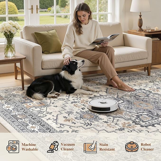UERMEI 5x7 Area Rug Living Room Rugs - Image 6