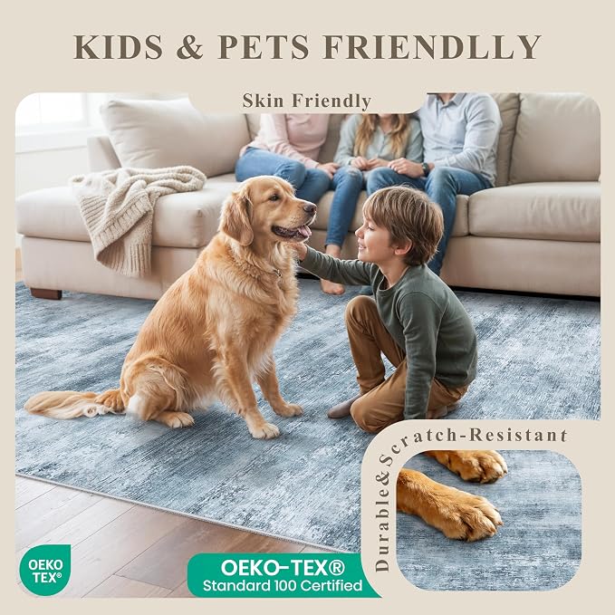 3x6 Washable Wide Runner Rug – Non-Slip Floor Carpet Runner - Image 6