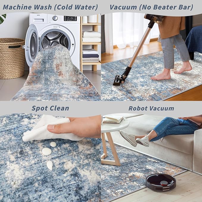 3x10ft Washable Hallway Runner Rug - Image 7