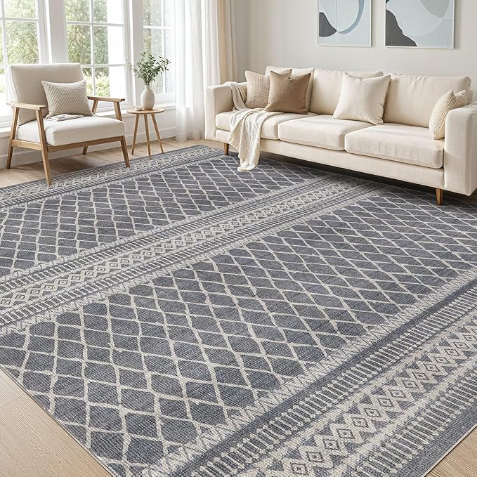 cotiled 5x8 Area Rugs Living Room Rug: Washable Boho Rugs by COTILED