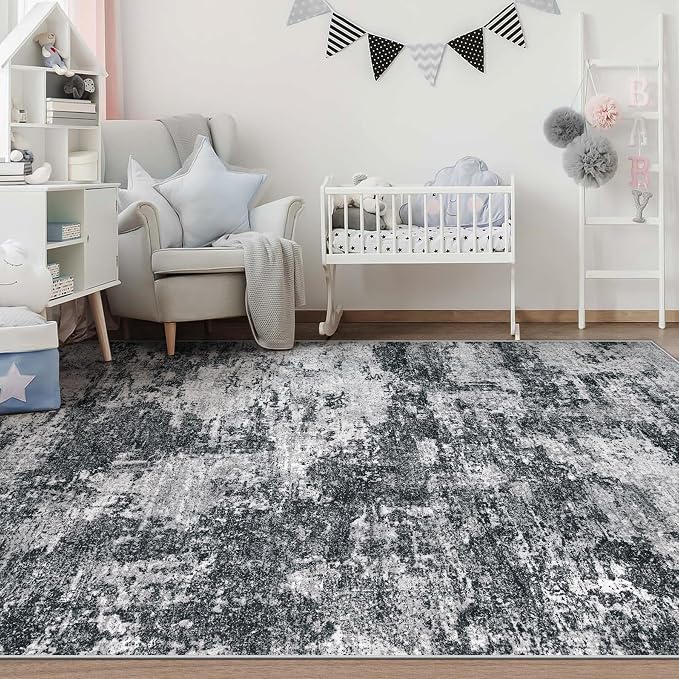pmtsns Area Rugs 6x9 for Living Room: Washable Rug Modern Abstract Neutral Soft - Image 6