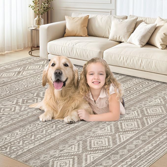 cotiled 12x15 Area Rugs Living Room Rug: Washable Boho Rugs - Image 8