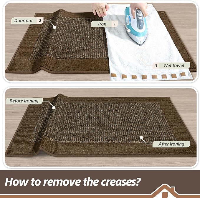 BEQHAUSE Indoor Door Mat 20" x 48", Dirt Trapper Door Mats Non-Slip Entryway - Image 9