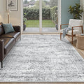 Soalmost 7x9 Area Rug for Living Room Washable Abstract Vintage Soft Thin by Soalmost