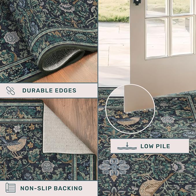 Boho 3x10 Wide Hallway Runner Rug 10 ft, Washable Extra Long Runner Rugs - Image 5