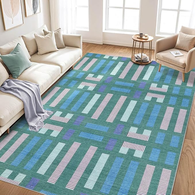 cotiled 10x14 Area Rugs Living Room Rug: Washable Boho Rugs - Image 6