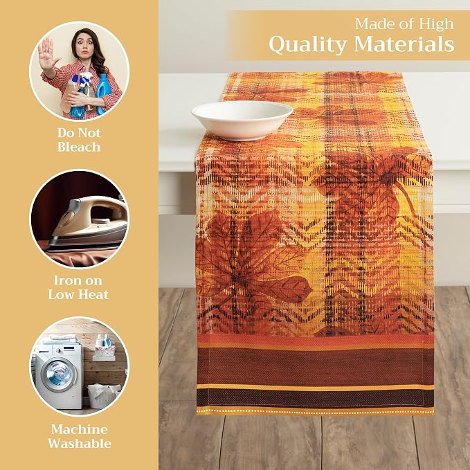 Maison d' Hermine Table Runner 100% Cotton 14.50" x 72" | Table Runners 72 - Image 3
