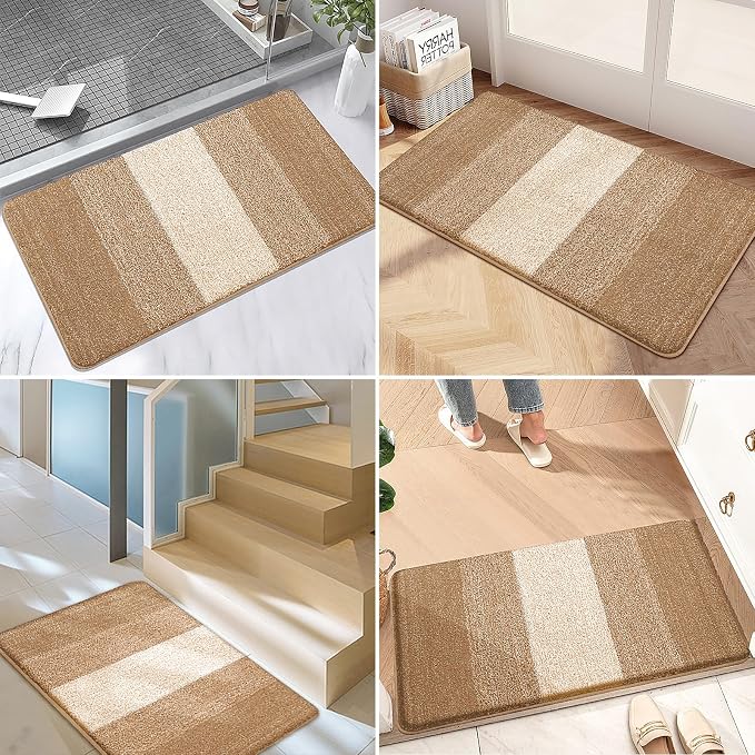 Kitinjoy Indoor Outdoor Door Mat, 45x27 Non-Slip Absorbent Dirt Trapper - Image 6