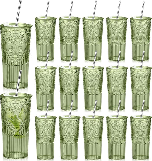 16 Set 20oz Vintage Plastic Tumbler by Unknown