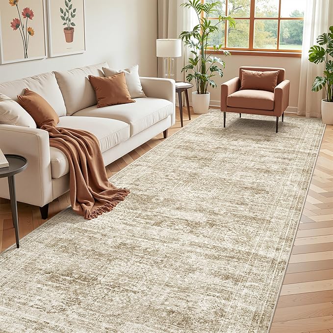 4x10 Runner Rug, Washable Hallway Runner Rug by Restydon