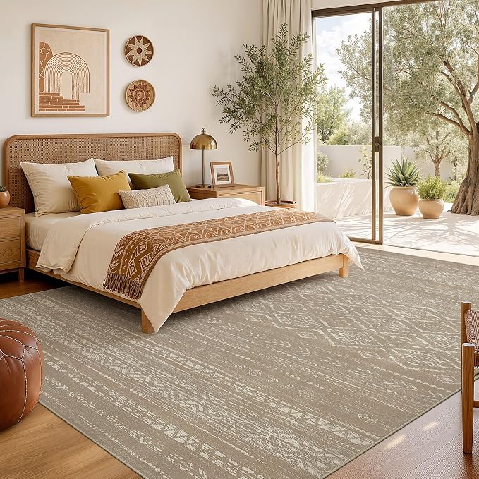 Nakagishi Area Rug Living Room Rugs: 9x12 Large Soft Machine Washable Boho - Image 6