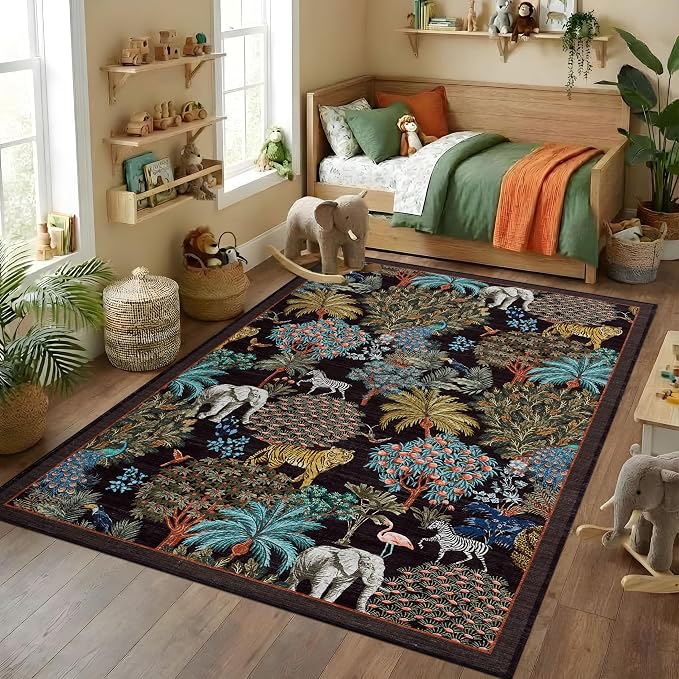 GarveeHome Jungle 8x10 Area Rug Washable Rugs - Image 2
