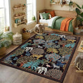 GarveeHome Jungle Animal Print Rug 4x6 Washable Area Rugs by GarveeHome