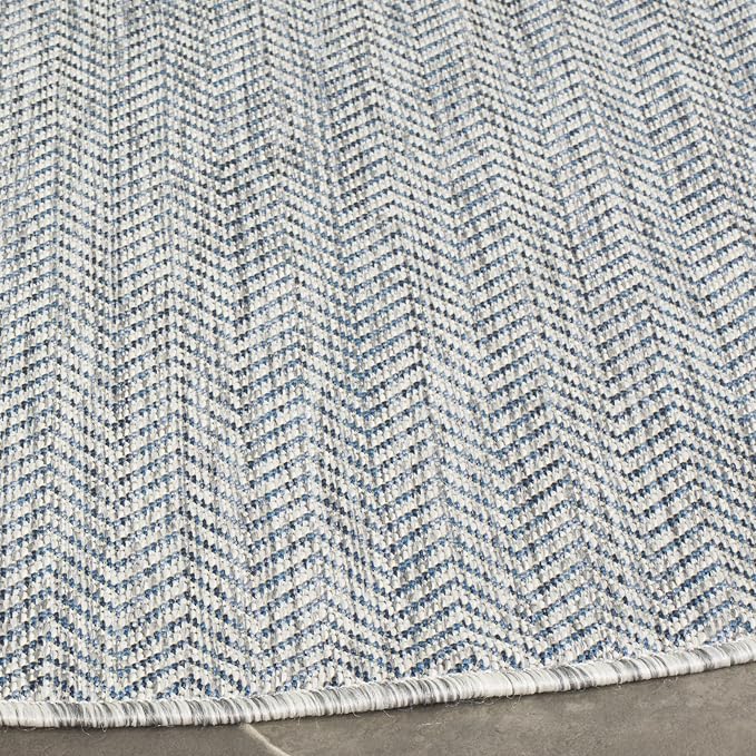 SAFAVIEH Outdoor Round Rug 4' - Image 3