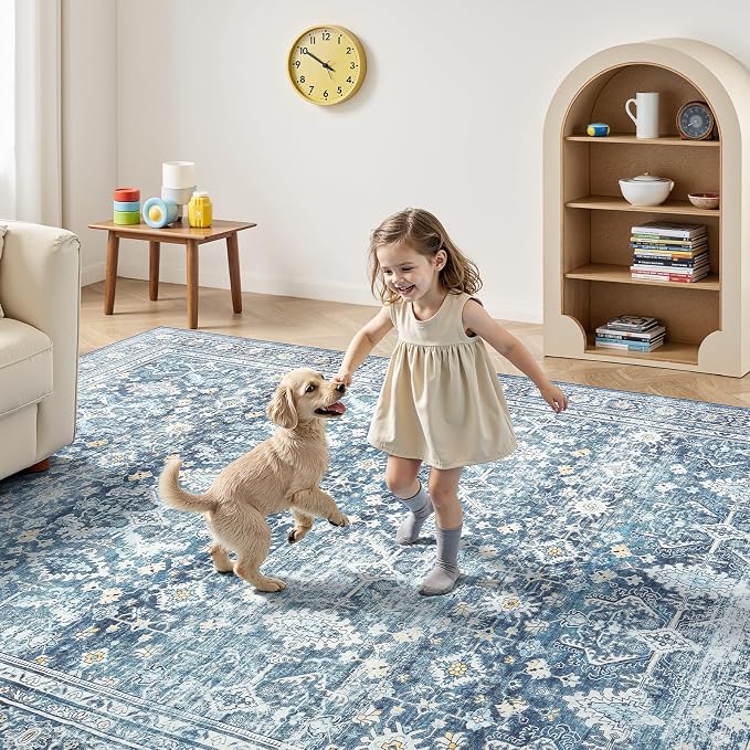 Lofus 9x12 Area Rug for Living Room, Soft Boho Carpets for Bedroom Dining Room - Image 5