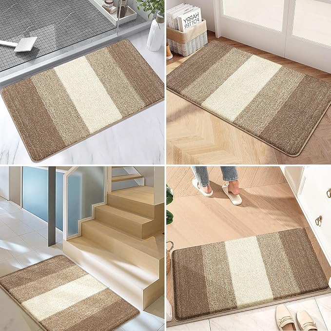 Kitinjoy Indoor Outdoor Door Mat, 70x35 Non-Slip Absorbent Dirt Trapper - Image 6