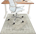 36"x60" Office Chair Mat for Hardwood Tile Floor, Under Desk Carpet Protector by BESBLEE