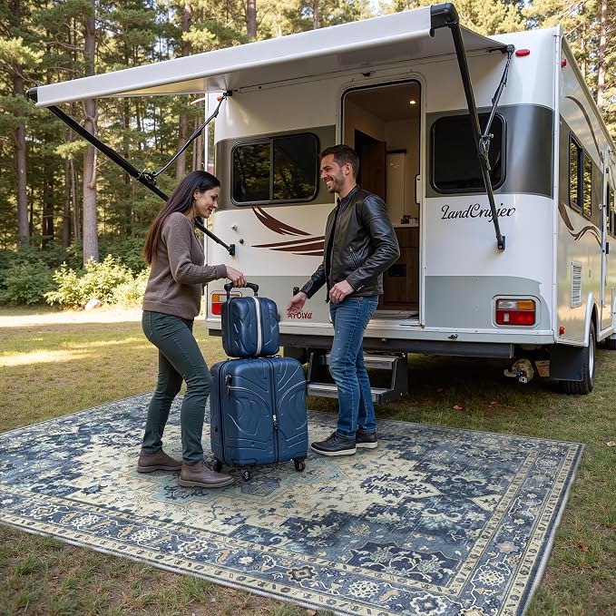 GENIMO Outdoor & Indoor Area Rug 6'x9', Waterproof, Non-Shedding, Easy Cleaning - Image 4