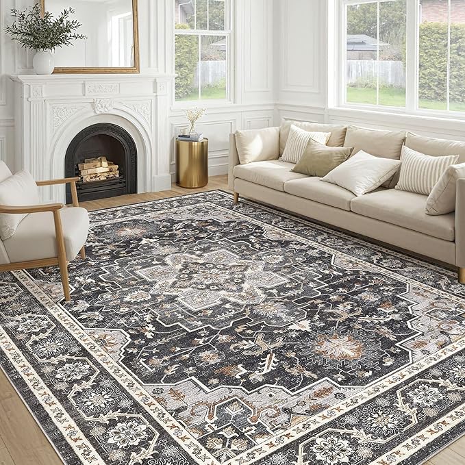 Vintage Living Room Area Rug 9x12 by COTILED