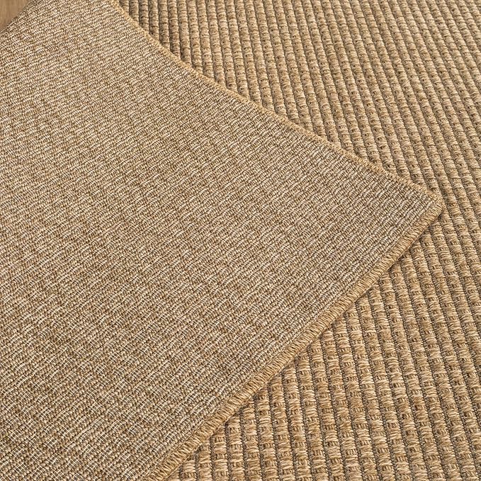 CAMILSON Easy Jute Rug 6x9, Indoor Outdoor Natural Color Farmhouse Area Rugs - Image 8