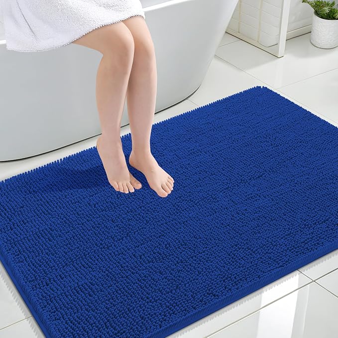 OLANLY Large Bathroom Rugs 44x32, Extra Soft Absorbent Chenille Bath Rugs by OLANLY