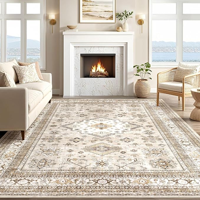 Vintage Living Room Area Rug 5x7 - Image 6