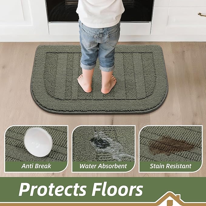 BEQHAUSE 30x18 Inch Kitchen Rug Mat Durable Kitchen Rugs Non-Slip Washable - Image 5